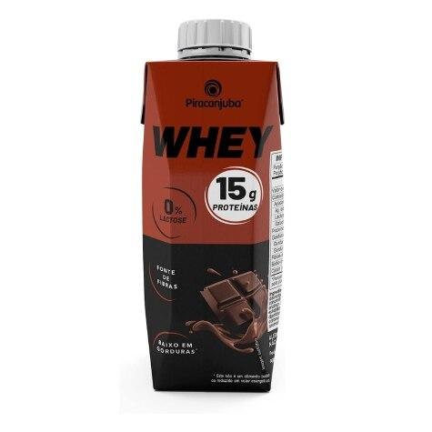 Bebida Láctea Piracanjuba Whey Zero Lactose Sabor Chocolate 250ml - Imagem 3