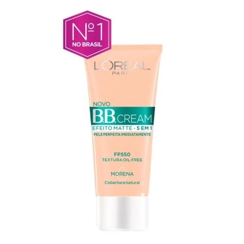 Base Facial BB Cream L'Oréal Efeito Matte 5 em 1 Morena FPS50 30ml - Imagem 1