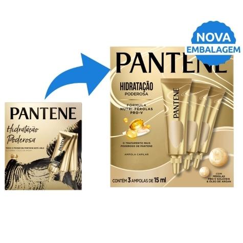 Ampola de Tratamento Pantene Hidratação Poderosa 15ml 3 Unidades - Imagem 2