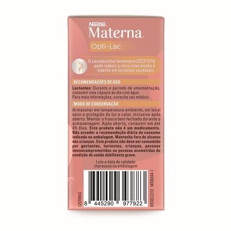 Lactobacillus Materna Optic-Lac Nestlé Pós-Parto 30 Cápsulas - Imagem 6