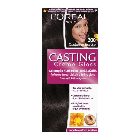 Tintura Casting Creme Gloss L’Oréal Paris Sem Amônia 300 Castanho Escuro 145ml - Imagem 1
