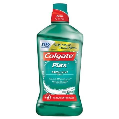 Enxaguante Bucal Colgate Plax Fresh Mint Leve 1000ml Pague 700ml - Imagem 1