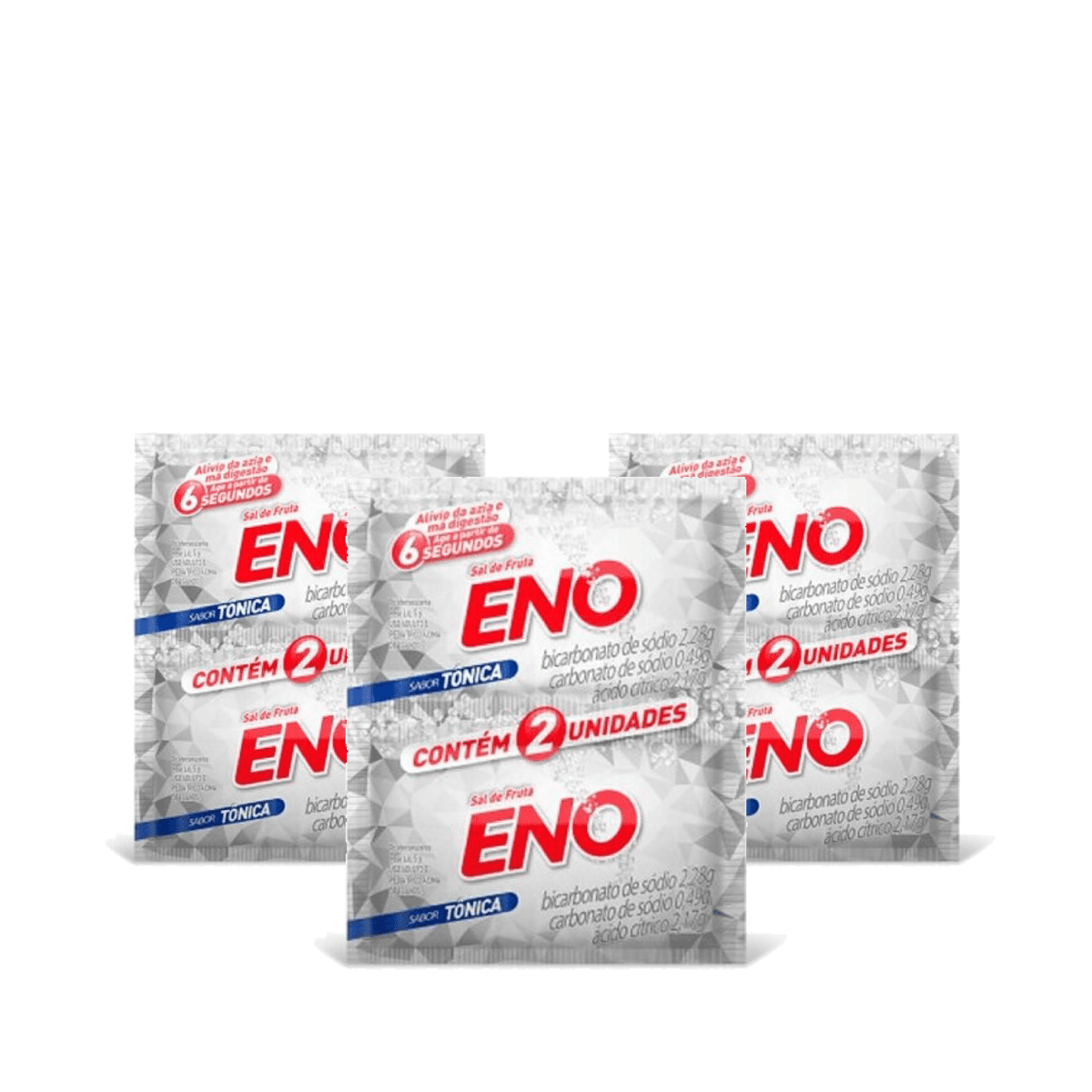 3 Unidades de Sal de Fruta Eno Tônica 2 Envelopes 5g - Imagem 1