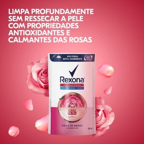 Sabonete Antibacteriano Líquido Rexona Água de Rosas Refil 200ml - Imagem 3
