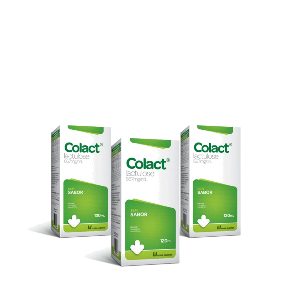 Kit 3 Unidades Colact Xarope Sem Sabor 120ml - Imagem 1