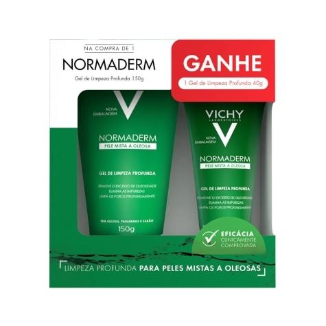 Kit Gel de Limpeza Profunda Vichy Normaderm Facial 150g Ganhe Gel de Limpeza Facial 40g - Imagem 1