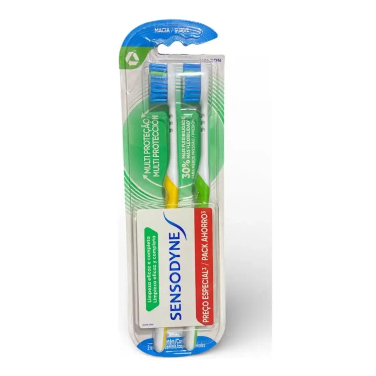 Escova Dental Sensodyne Multi Proteção Macia 2 Unidades - Imagem 1