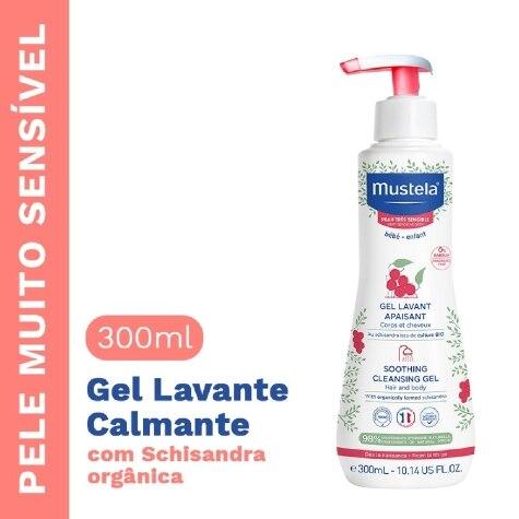 Gel de Banho Calmante Mustela Bebê Pele Muito Sensível 300ml - Imagem 3