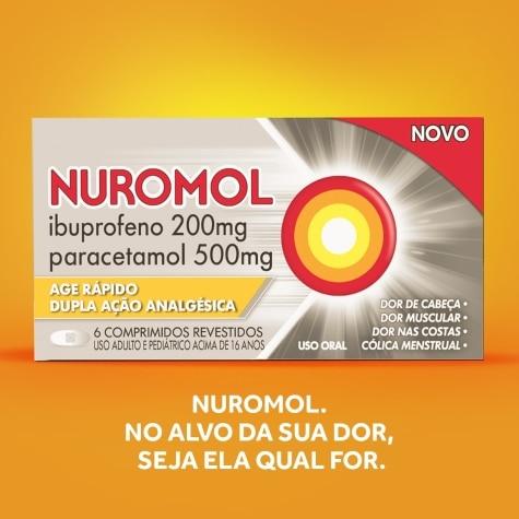 Nuromol 200mg + 500mg 6 Comprimidos Revestidos - Imagem 2