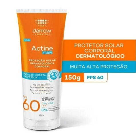 Protetor Solar Corporal Actine Fresh FPS60 Incolor 150g - Imagem 2