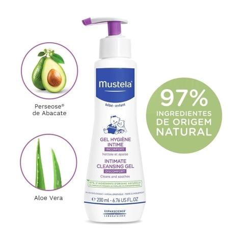 Gel de Higiene Íntima Infantil Mustela Bebê 200ml - Imagem 5