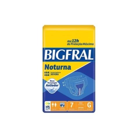 Fralda Geriátrica Bigfral Noturna G 7 Unidades - Imagem 1