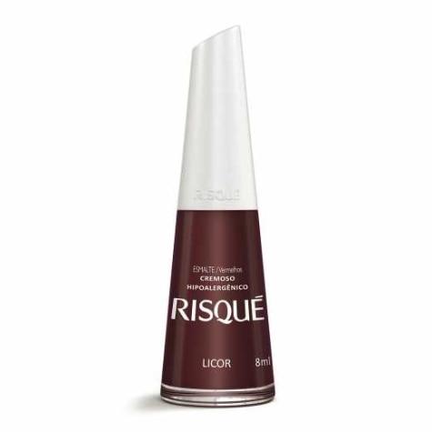Esmalte Cremoso Risqué Vermelho Licor 8ml - Imagem 1