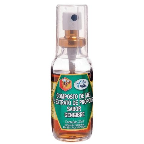 Extrato de Própolis Apis Vida Spray Sabor Gengibre 30ml - Imagem 1