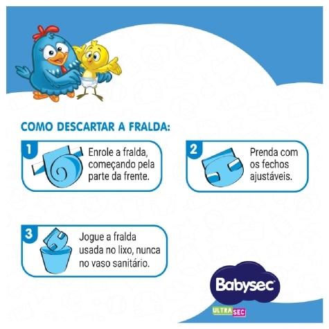 Fralda Babysec Galinha Pintadinha Ultrasec XXG Jumbinho 12 Unidades - Imagem 6