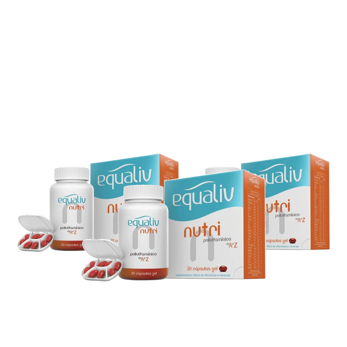 Kit 3 Unidades Equaliv Nutri 30 Cápsulas - Imagem 1