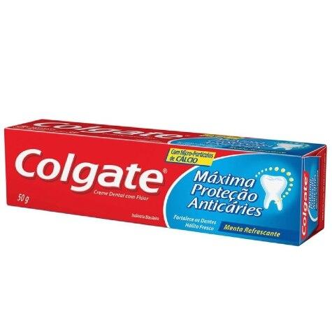 Creme Dental Colgate Máxima Proteção Anticáries Menta Refrescante 50g - Imagem 2