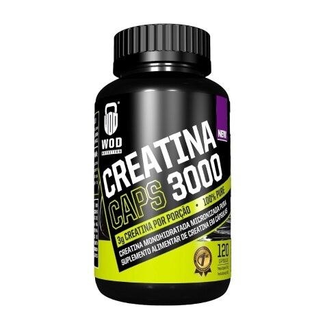 Creatina em Cápsula Wod Nutrition 3000 100% Pura 120 Cápsulas - Imagem 1