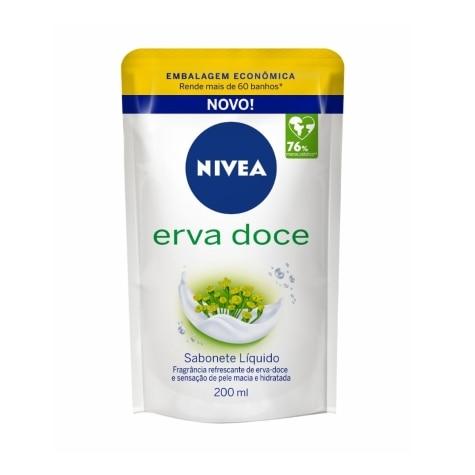 Sabonete Hidratante Líquido Nivea Erva Doce Refil 200ml - Imagem 1