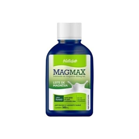 Leite de Magnésia Magmax Sabor Hortelã 300ml - Imagem 1