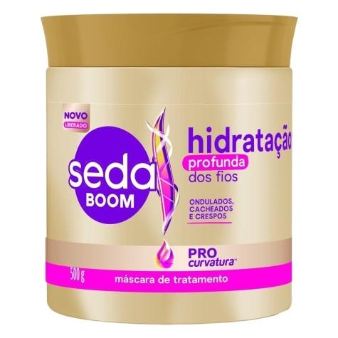Máscara de Tratamento Seda Boom Pro Curvatura Hidratação Profunda dos Fios 500g - Imagem 1