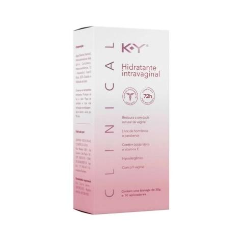 Hidratante Intravaginal K-Y Clinical 30g + 10 aplicadores - Imagem 1