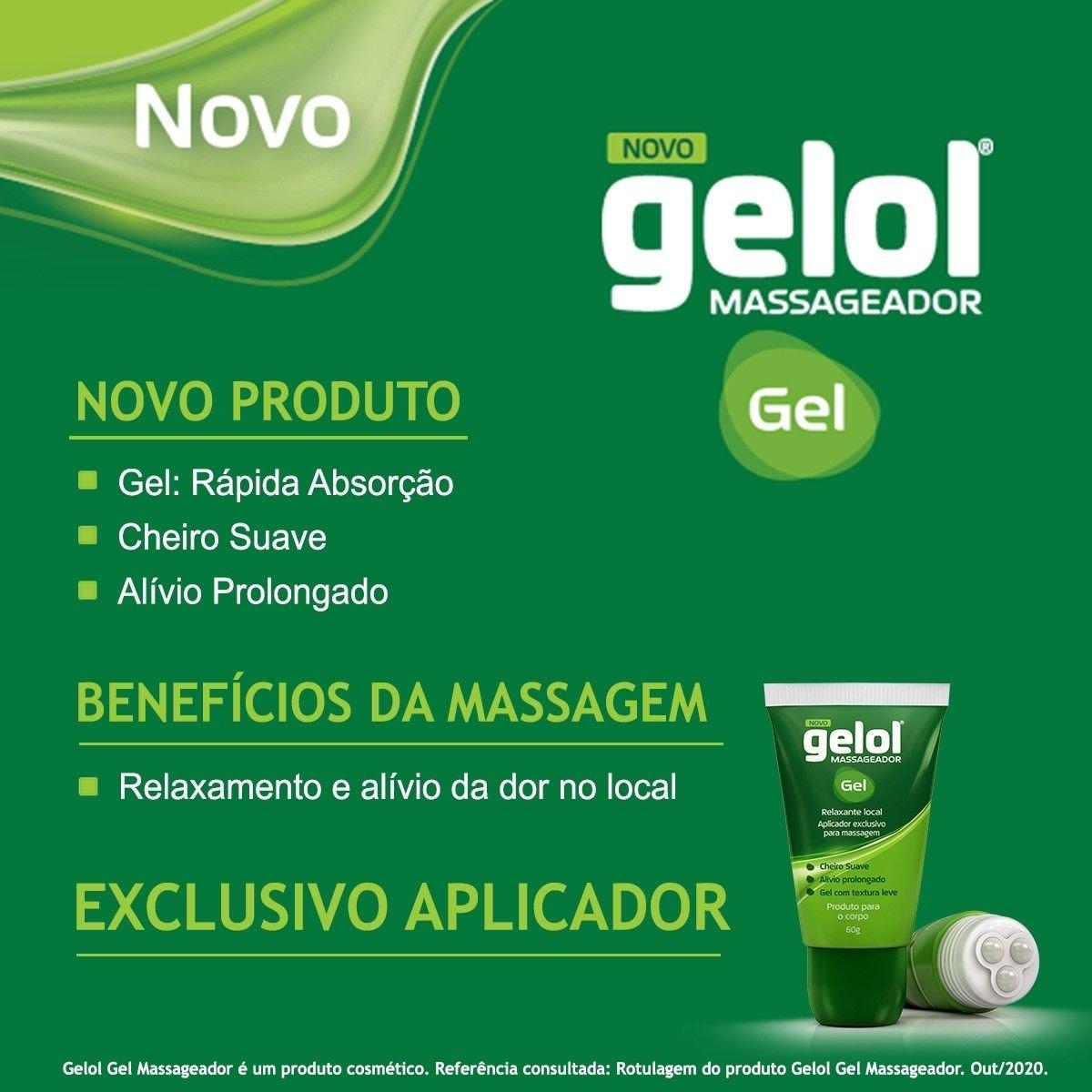 Gelol Gel Massageador 60g - Imagem 2