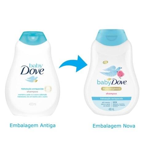 Shampoo Baby Dove Hidratação Enriquecida 400ml - Imagem 2