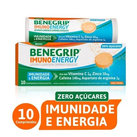 Benegrip Imuno Energy Laranja 10 Comprimidos Efervescentes - Imagem 2