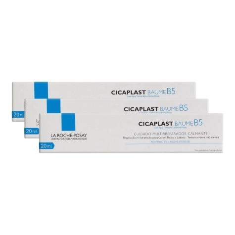 Kit 3 Unidades Hidratante Reparador Cicaplast Baume B5 20ml - Imagem 1