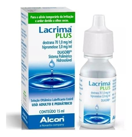 Lácrima Plus 1mg + 3mg Solução Oftálmica 15ml - Imagem 1