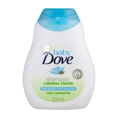 Shampoo Baby Dove Hidratação Glicerinada Cabelos Claros 200ml - Imagem 1