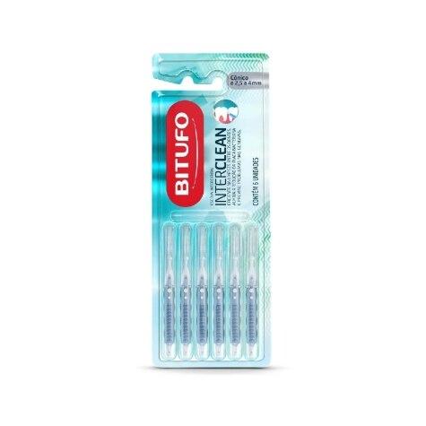 Escova Interdental Bitufo Interclean Cônica 6 Unidades - Imagem 1