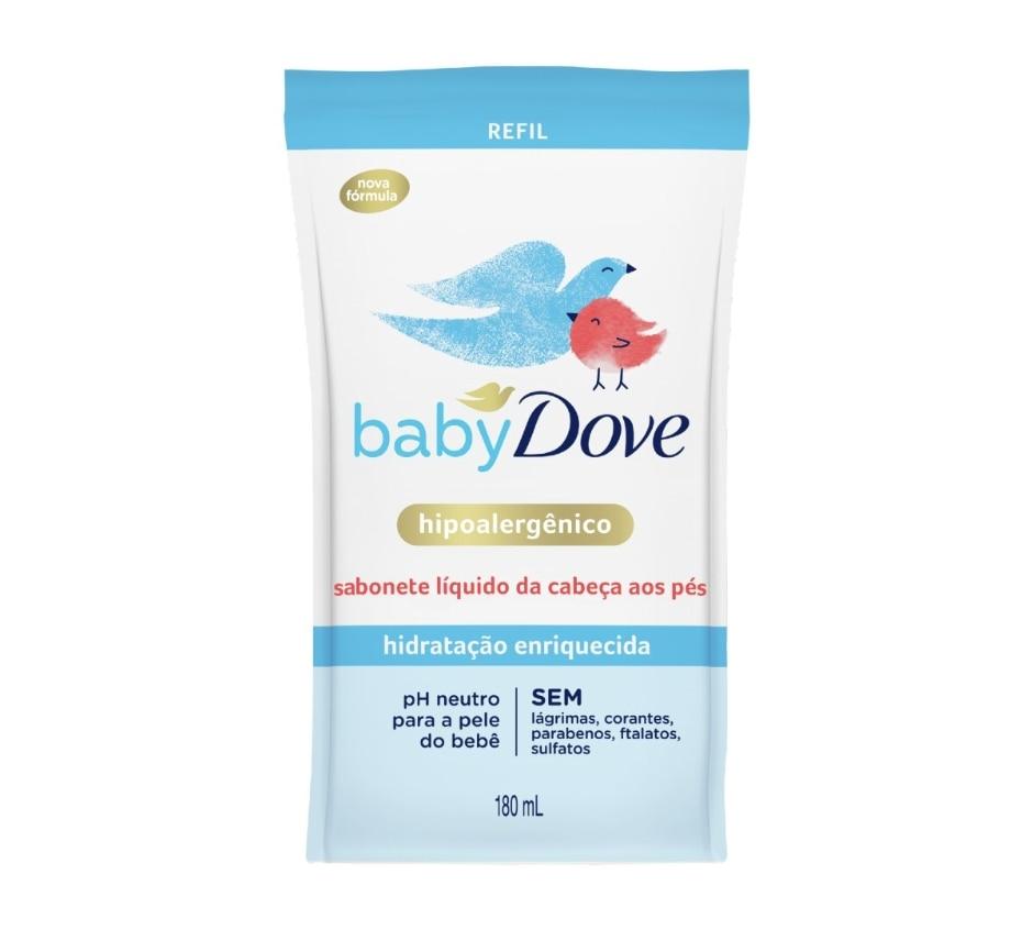 Sabonete Líquido Baby Dove Hidratação Enriquecida Refil 180ml