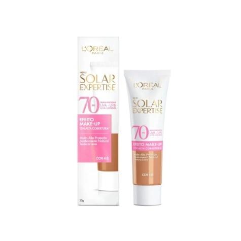 Protetor Solar Facial L'Oréal Solar Expertise Efeito Make Up 4.0 FPS70 30g - Imagem 1