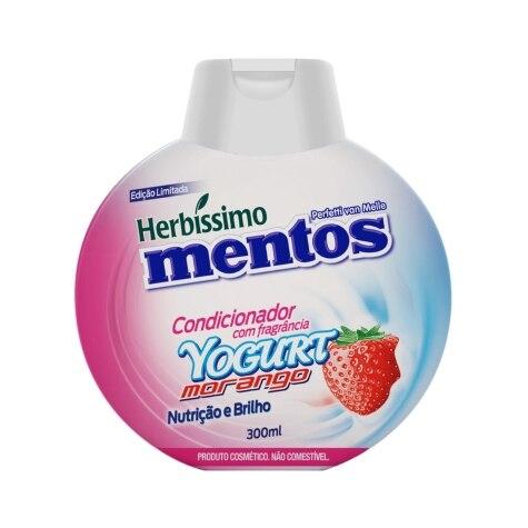 Condicionador Herbíssimo Mentos Yogurt Morango Cabelo Seco 300ml - Imagem 1