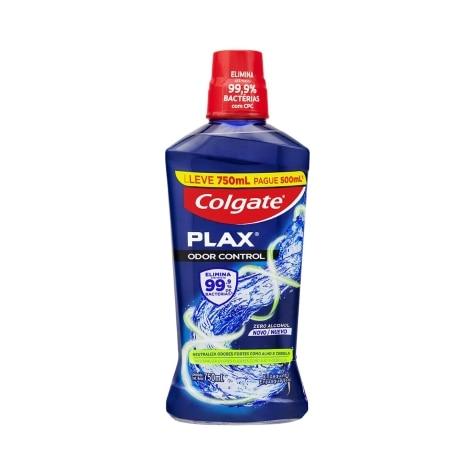 Enxaguante Bucal Colgate Plax Odor Control Sem Álcool 750ml - Imagem 1