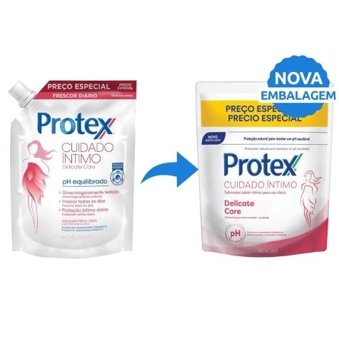 Sabonete íntimo Líquido Protex Delicate Care Refil 140ml - Imagem 2