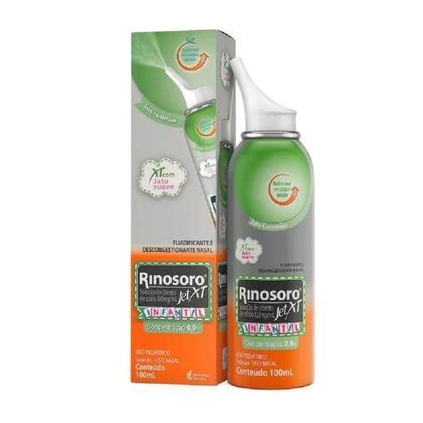 Rinosoro Jet XT 0,9% Infantil Solução Nasal 100ml - Imagem 1