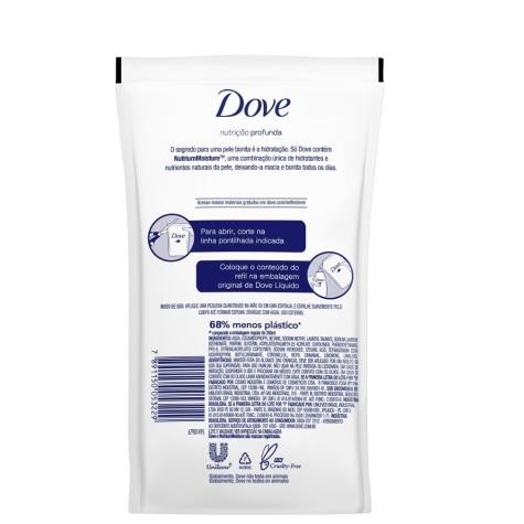 Sabonete Hidratante Líquido Dove Nutrição Profunda Refil 200ml - Imagem 3