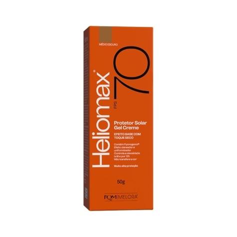 Protetor Solar Facial Heliomax FPS70 Gel Creme Cor Escuro 50g - Imagem 1