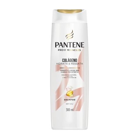 Shampoo Pantene Colágeno Hidrata & Resgata Cabelo Seco 300ml - Imagem 1
