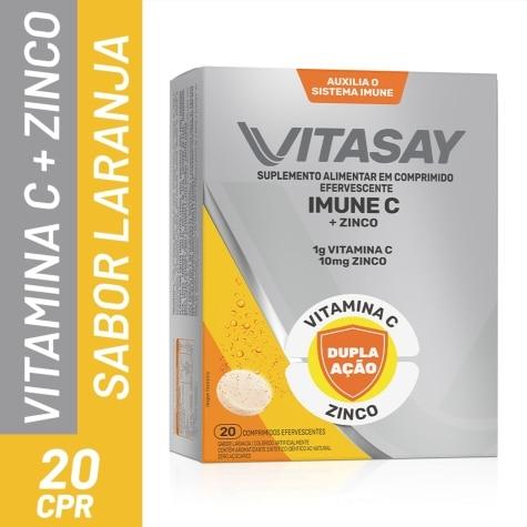 Vitasay Imune C Sabor Laranja 20 Comprimidos Efervescentes - Imagem 2