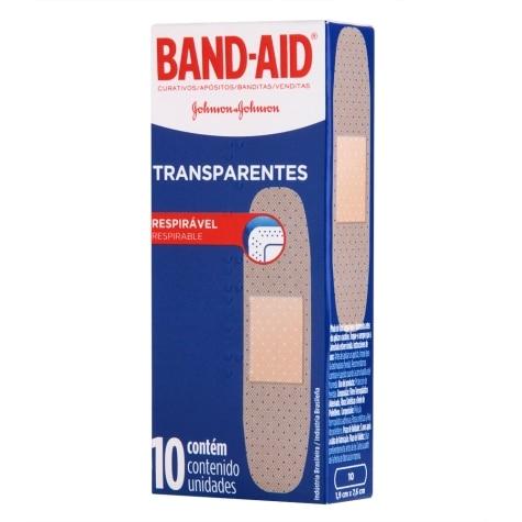 Curativo Band-Aid Transparente 10 Unidades - Imagem 1