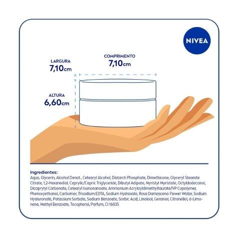Gel Creme Facial Nivea Aqua Rose Água de Rosas Orgânica & Ácido Hialurônico 50g - Imagem 6