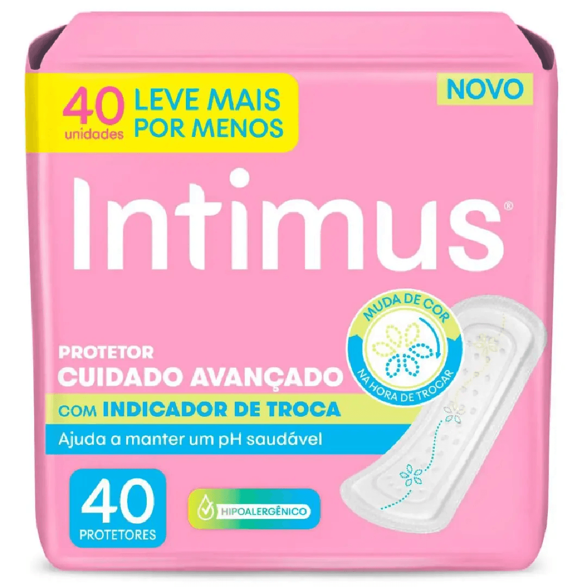 Protetor Diário Intimus com Indicação de Troca 40 unidades - Imagem 1