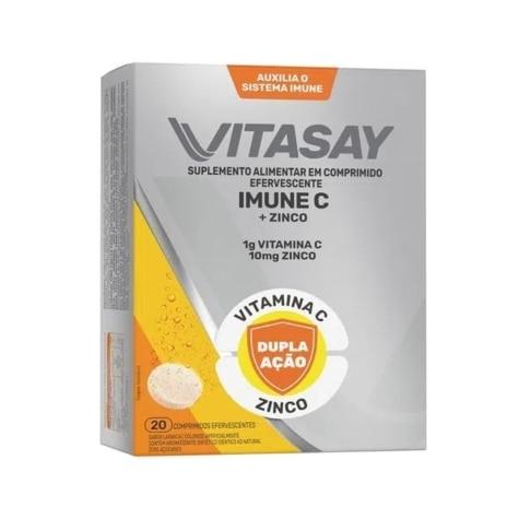 Vitasay Imune C Sabor Laranja 20 Comprimidos Efervescentes - Imagem 1