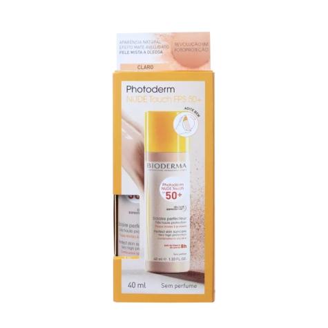 Protetor Solar Facial Bioderma Photoderm Nude Touch FPS50+ Cor Clara 40ml - Imagem 4