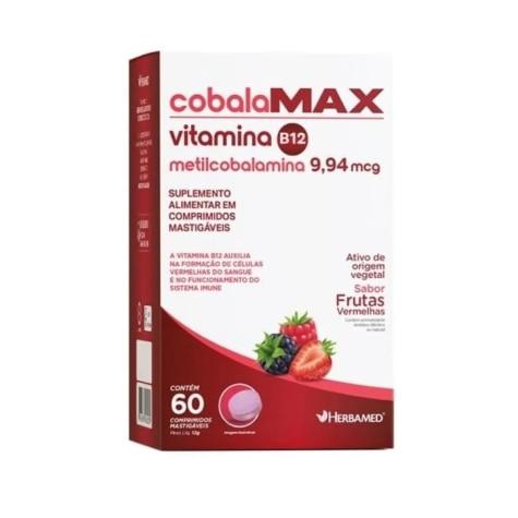 Cobalamax Vitamina B12 60 Comprimidos Mastigáveis - Imagem 1