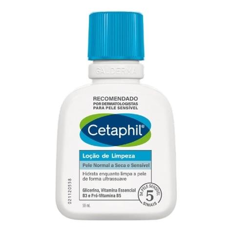 Loção de Limpeza Cetaphil Face Pele Seca e Sensível 59ml - Imagem 1